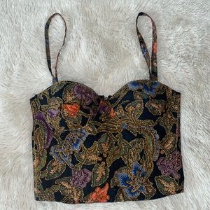 Vintage glass bead bustier
